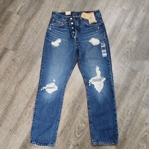 Levi's Blue 501 Original Jeans HIGHRISE